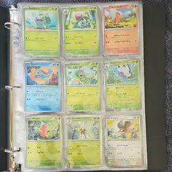 Pokemon TCG Binder lot 151 Set Holo and Reverse Holo lot 116 cards NM - LP - Image 1