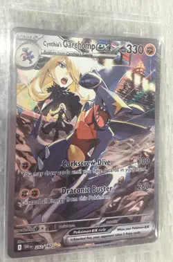 Cynthia's Garchomp EX Grey Card Destined Rivals SIR - Image 1