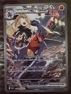 Cynthia's Garchomp EX Grey Card Destined Rivals SIR - Image 2