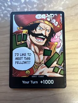 2023 One Piece Card Game Wings of Captain OP06 Don Card DON!! Gol D. Roger Foil - Image 1