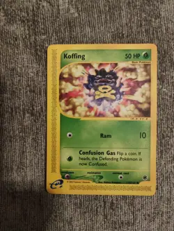 Pokemon TCG Koffing Expedition Card 114/165 Regular NM/LP Condition 2002 WOTC - Image 1