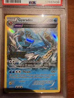 Gyarados XY60 Black Star Promo Ancient Origins Stamped Prerelease Card PSA 9 - Image 3