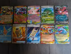 10 Pokemon Card Lot All EX/Mega Nm S&V and Mega Evolutions - Image 1
