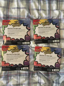 Ascended Heroes 3 Pack Blister Sealed x4 Tech Sticker Collection Pokemon Card - Image 2