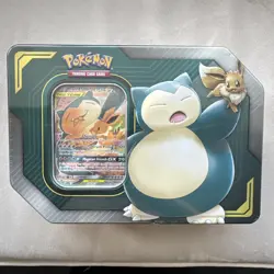 Pokemon Snorlax Eevee GX Tag Team Up Tin Factory Sealed TCG UK - Image 1