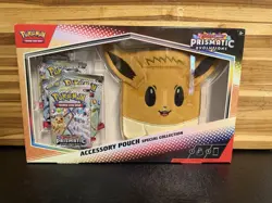 Pokemon Prismatic Evolutions Eevee Accessory Pouch Special Collection - Image 1