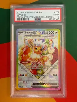 Eevee ex SVP174 Black Star Promo PSA 9 Mint Prismatic Evolutions SPC - Image 1