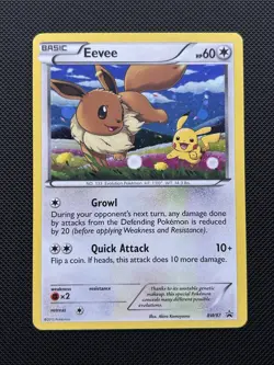 Eevee #BW97 Holo Legendary Treasures Black Star Promo Pokemon LP+ - Image 1