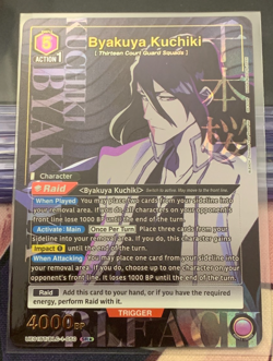 Union Arena Bleach Byakuya Kuchiki UE01BT/BLC-1-050 Super Rare SR* Alternate Art - Image 1