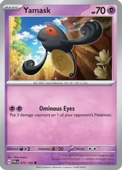4x NM-Mint Yamask - 075/182 - Common - Reverse Holo Pokemon Paradox Rift - Image 1