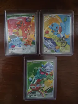 Pokemon First Partner Series 1 Gen 1 Kanto Lot, Bulbasaur, Charmander, Squirtle - Image 1