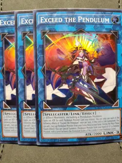 3X Exceed The Pendulum - AGOV-EN045 - Super Rare - 1st Edition - NM Yugioh - Image 1