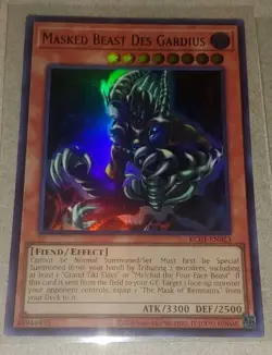 YU-GI-OH! KC01 Masked Beast Des Guardius NM Kaiba Ultimate 25th Briefcase - Image 1
