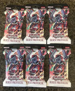 Yugioh! Yu-Gi-Oh TCG Burst Protocol Blister Pack x6 - Image 1