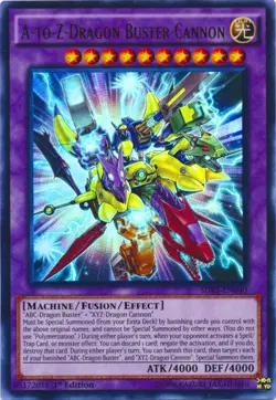 A-to-Z-Dragon Buster Cannon - SDKS-EN040 - Ultra Rare - 1st Edition - Lightly Pl - Image 1