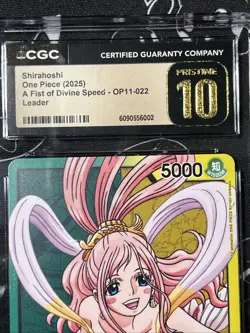 Shirahoshi One Piece A Fist of Divine Speed OP11-022 Leader CGC 10 Pristine - Image 2