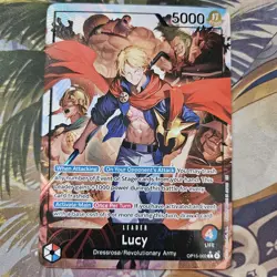 One Piece TCG OP15-002 Lucy Alt Art Leader Adventure on KAMI's Island English - Image 1