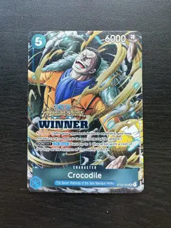 One Piece TCG -Winner Promo Crocodile Tournament Treasure Cruise-NM-Foil - Image 1