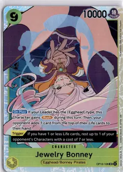 OP13-108 SR Foil Jewelry Bonney One Piece TCG Carrying On His Will English - Image 3