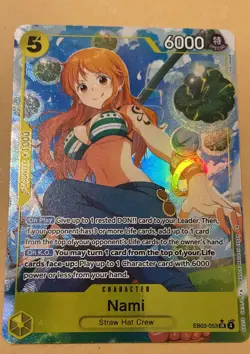 Nami EB03-053 SR Alt Art Heroines Edition ENGLISH One Piece CCG - Image 1