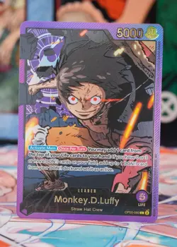 Monkey D Luffy OP05-060 Gold foil Text Leader Alt Art One Piece SP SPR AA - Image 1