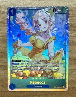 One Piece Rebecca OP15-053 SR Foil English Adventure On Kami’s Island - NM/Mint - Image 1