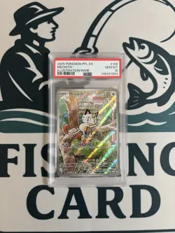 106/094 Meowth Phantasmal Flames Illustration Rare Psa 10 ￼ - Image 1