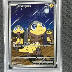 Pokemon Mega Evolutions Illustration Rare ** HELIOPTILE ** #143/132 💎PSA 9💎 - Image 2