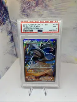 2015 POKEMON JPN LEGEND SHINE COLL 1ST EDITION #020 FULL ART/BLACK KYUREM PSA 9 - Image 3