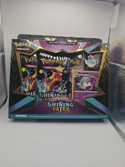 pokemon box sealed.Pokemon Shining Fates Polteageist - Mad Party Pin Collection - Image 1