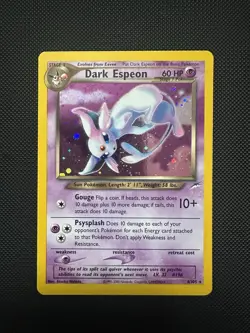 Dark Espeon Holo Neo Destiny NM WOTC 2002 Pokemon Swirl Rare - Image 1