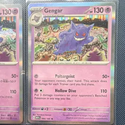 Pokemon Gengar 094/165 sv2a English & Japanese Holo Card Lot (2) - Image 3