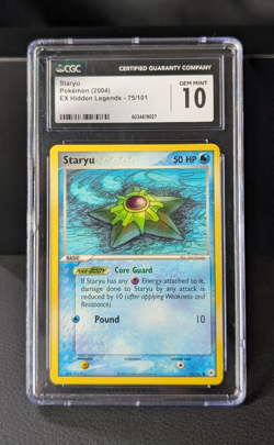 Pokemon Staryu 75/101 Hidden Legends Regular CGC Gem Mint 10 - Image 1