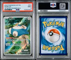 POKEMON PSA 9 SNORLAX FULL ART #051 PROMO 151 ELITE TRAINER BOX ENGLISH 2023! - Image 3