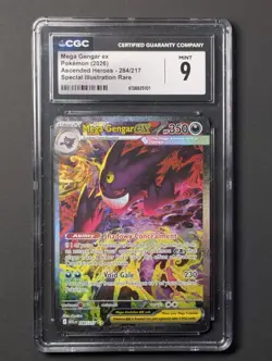26 Pokemon Mega Gengar Ex Ascended Heroes 284/217 SIR English Graded - Image 2