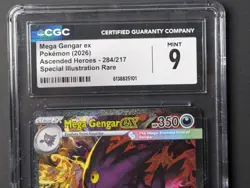 26 Pokemon Mega Gengar Ex Ascended Heroes 284/217 SIR English Graded - Image 3