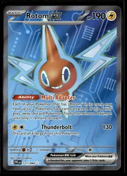 Rotom ex 111/094 Ultra Rare Phantasmal Flames Pokemon NM/M - Image 1