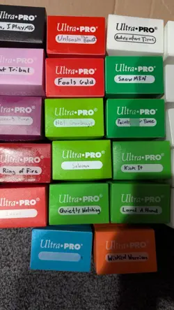 Ultra Pro Set Of 32 Multi Color 80 Card Deck Box Magic Pokemon Yugioh - Image 3