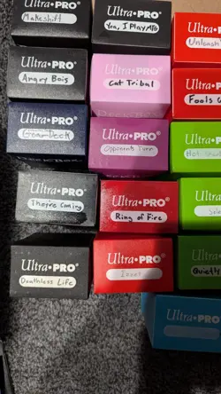 Ultra Pro Set Of 32 Multi Color 80 Card Deck Box Magic Pokemon Yugioh - Image 4