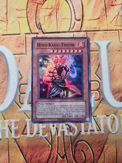 Hino-Kagu-Tsuchi Super Rare RP02-EN060 Reprint NM Yugioh - Image 1