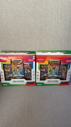 Pokemon TCG First Partner Illustration Collection Series 1 Box New Sealed x2 - Image 1
