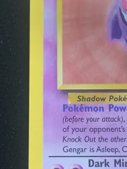 Vintage Pokemon 1999 Fossil Set GENGAR Unlimited Non-Holo RARE #20/62 MP - Image 5