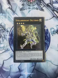 (UU) Yugioh! Stellarknight Delteros - DUEA-EN053 - Ultimate Rare - 1st Ed LP - Image 1