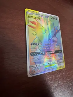 Mega Sableye & Tyranitar GX Tag Team 245/236 Rainbow Rare Pokemon Card See Photo - Image 2