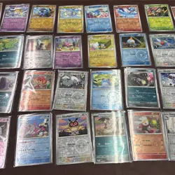 Pokemon SCR Lot Of 34 Reverse Holo Cards, Common And Uncommon, No Duplicates - Image 1