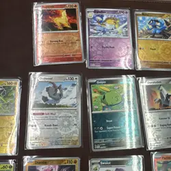 Pokemon SCR Lot Of 34 Reverse Holo Cards, Common And Uncommon, No Duplicates - Image 3
