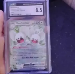 Maushold ex Paradox Rift CGC 8.5 Holo EX Pokemon Card 155/182 English 2023 - Image 1