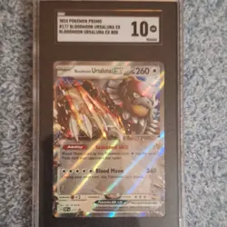 Pokemon Bloodmoon Ursaluna EX Promo Holo 2024 Promo 177 260HP SGC 10 - Image 1