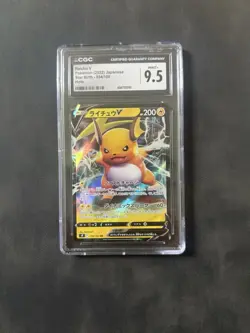 Pokemon Raichu V 045/172 Brilliant Stars Ultra Rare Holo CGC 9.5 Graded Card - Image 1