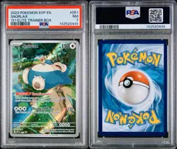 POKEMON PSA 7 SNORLAX FULL ART #051 PROMO 151 ELITE TRAINER BOX ENGLISH 2023! - Image 3